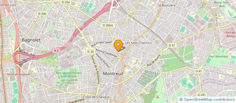 localisation de l'entreprise MONSIEUR JEROME ISAAC à MONTREUIL