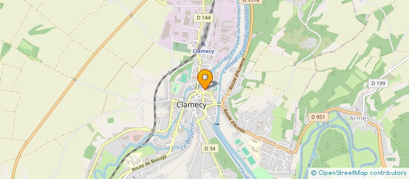 localisation de l'entreprise MONSIEUR JEROME JACOB à CLAMECY