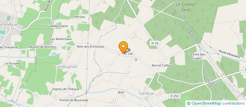 localisation de l'entreprise MONSIEUR JEROME JALABERT  SAUGON