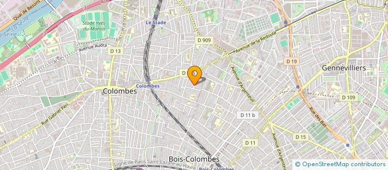 localisation de l'entreprise MONSIEUR JEROME JAMMES à COLOMBES