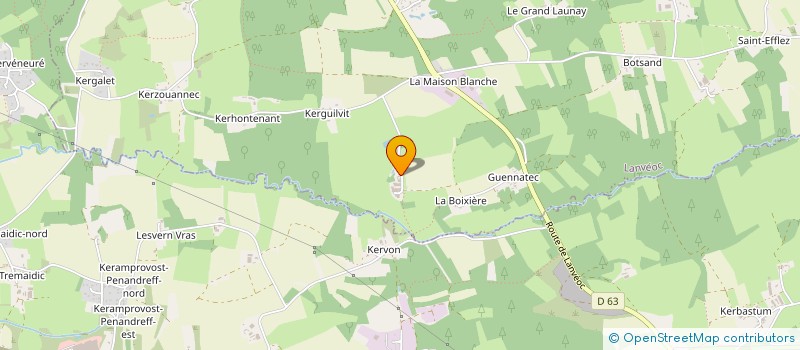 localisation de l'entreprise MONSIEUR JEROME JANNIC  LANVEOC