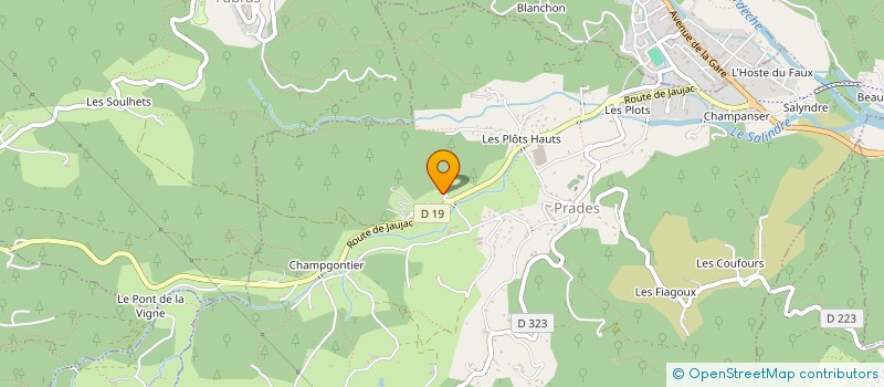 localisation de l'entreprise MONSIEUR JEROME JARDET à PRADES