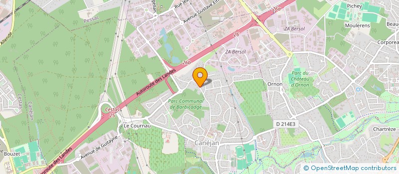 localisation de l'entreprise MONSIEUR JEROME JAUZOU  CANEJAN