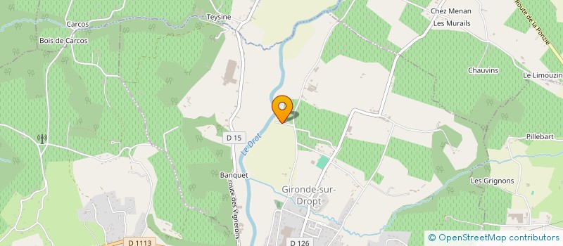 localisation de l'entreprise MONSIEUR JEROME JEAN  GIRONDE-SUR-DROPT