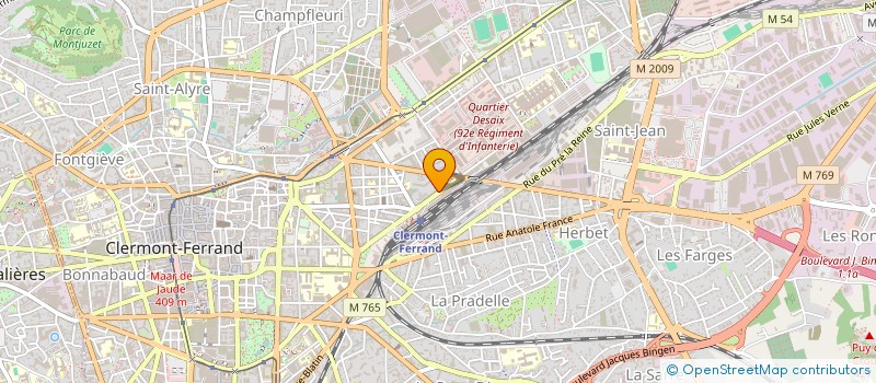 localisation de l'entreprise MONSIEUR JEROME JEAN PHILIPPE CHATONNIER  CLERMONT-FERRAND