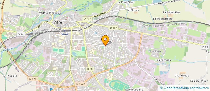 localisation de l'entreprise MONSIEUR JEROME JEGO  VITRE