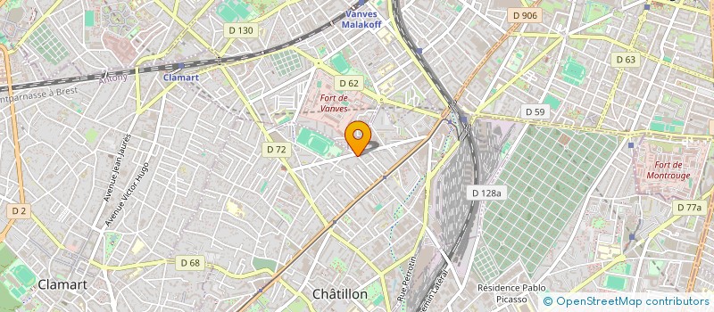 localisation de l'entreprise MONSIEUR JEROME JEROME ROSSIGNOL  CHATILLON