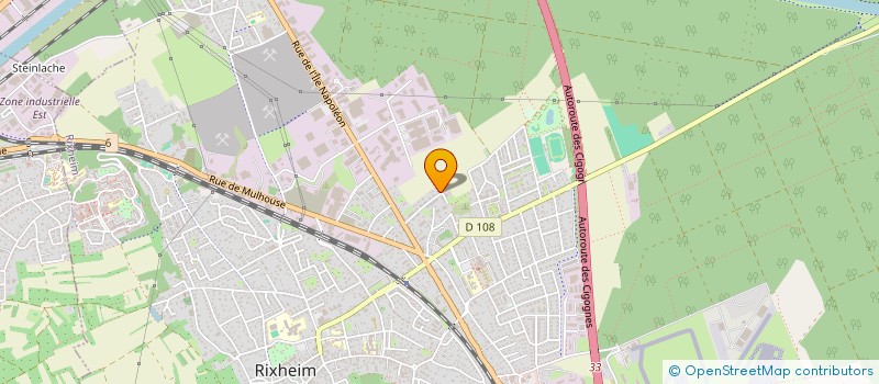 localisation de l'entreprise MONSIEUR JEROME JESECK  RIXHEIM