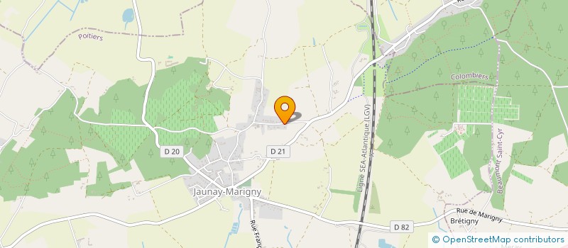 localisation de l'entreprise MONSIEUR JEROME JOCLOT  JAUNAY-MARIGNY