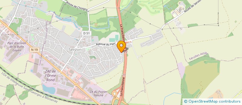 localisation de l'entreprise MONSIEUR JEROME JONASSON  SERVON