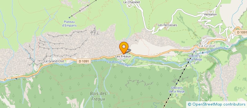 localisation de l'entreprise MONSIEUR JEROME JOSSERAND  LA GRAVE