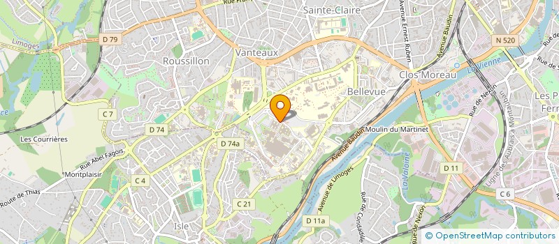 localisation de l'entreprise MONSIEUR JEROME JOUAN à LIMOGES