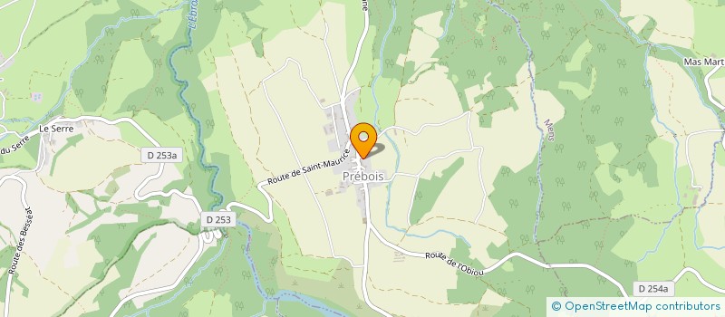 localisation de l'entreprise MONSIEUR JEROME JOUBERT  PREBOIS