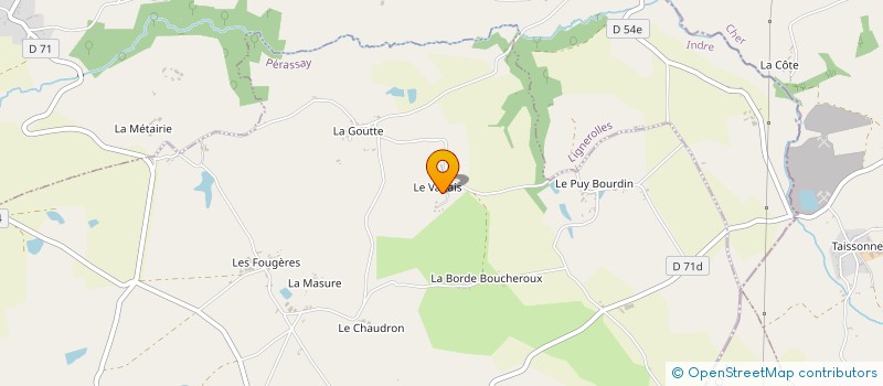 localisation de l'entreprise MONSIEUR JEROME JUTANT à PERASSAY