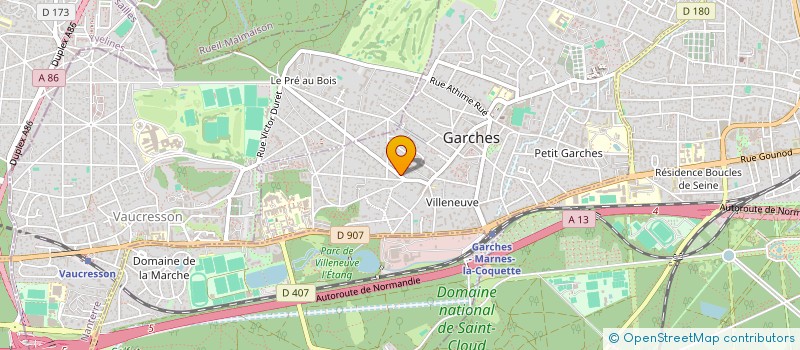 localisation de l'entreprise MONSIEUR JEROME JUTTEAU à GARCHES