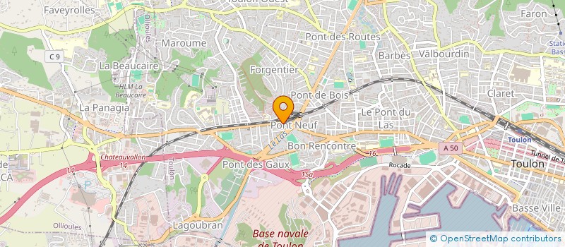 localisation de l'entreprise MONSIEUR JEROME KALIFA  TOULON