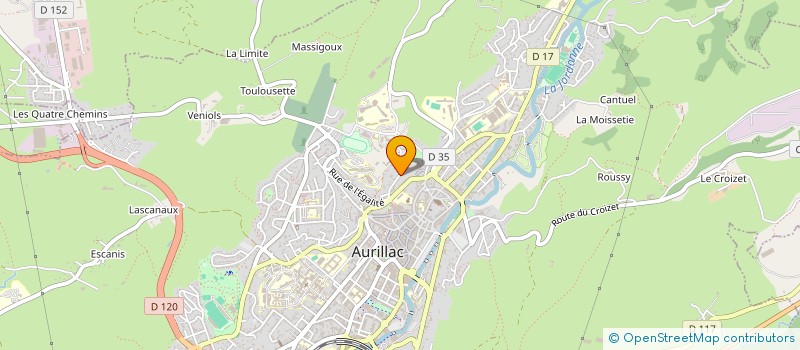 localisation de l'entreprise MONSIEUR JEROME KAZMA à AURILLAC