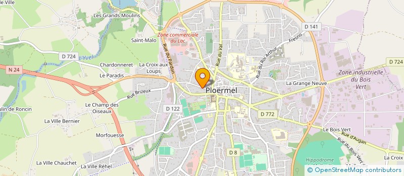 localisation de l'entreprise MONSIEUR JEROME KERFILOUE  PLOERMEL