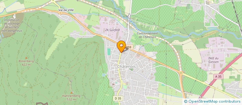 localisation de l'entreprise MONSIEUR JEROME KERLEAU  CHATENOIS