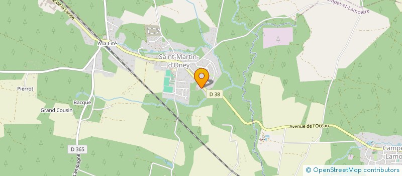 localisation de l'entreprise MONSIEUR JEROME LABEYRIE  SAINT-MARTIN-D'ONEY