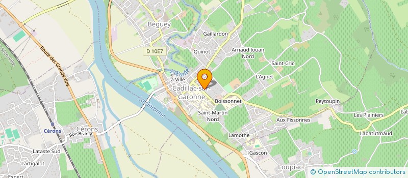 localisation de l'entreprise MONSIEUR JEROME LABORDE  CADILLAC-SUR-GARONNE