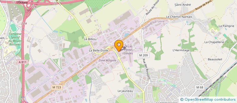 localisation de l'entreprise MONSIEUR JEROME LACAILLE  THOUARE-SUR-LOIRE