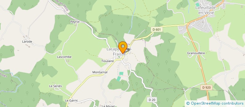 localisation de l'entreprise MONSIEUR JEROME LACIPIERE à LACAPELLE-DEL-FRAISSE