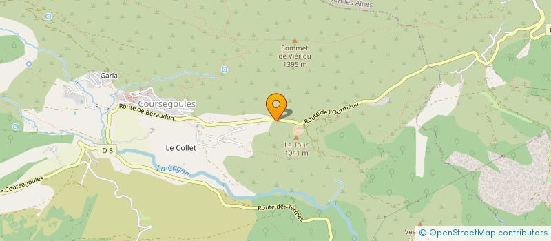 localisation de l'entreprise MONSIEUR JEROME LACLABERE  COURSEGOULES