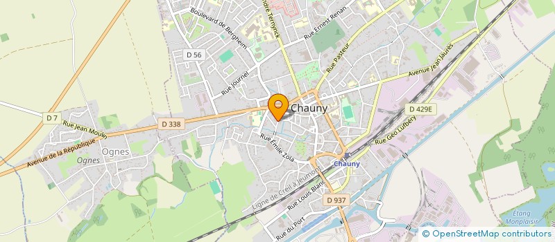 localisation de l'entreprise MONSIEUR JEROME LACOUR à CHAUNY