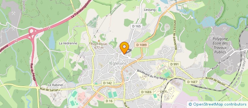 localisation de l'entreprise MONSIEUR JEROME LACROIX à EGLETONS