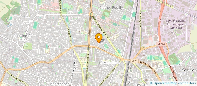 localisation de l'entreprise MONSIEUR JEROME LACROIX à DIJON