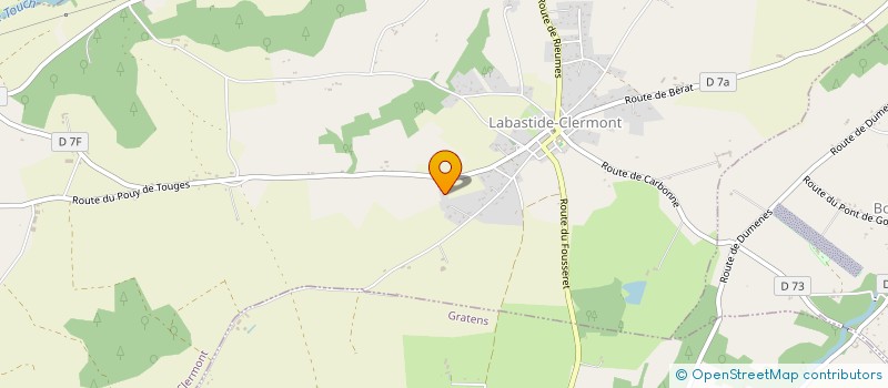 localisation de l'entreprise MONSIEUR JEROME LAFARGUE  LABASTIDE-CLERMONT