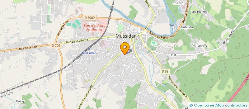 localisation de l'entreprise MONSIEUR JEROME LAFAYE  SOURZAC