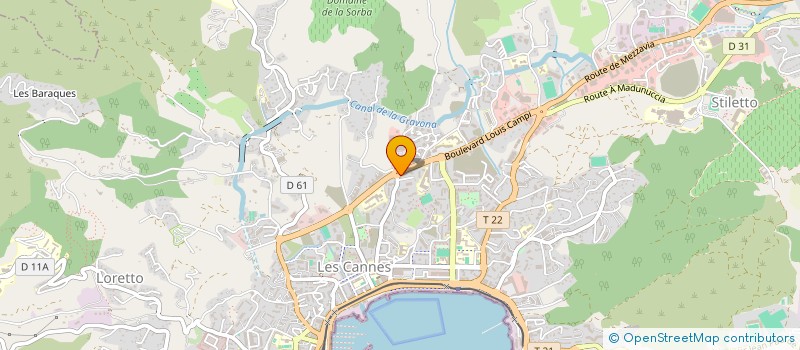 localisation de l'entreprise MONSIEUR JEROME LAFITE à AJACCIO
