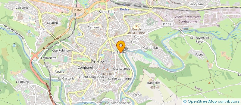 localisation de l'entreprise MONSIEUR JEROME LAFON  RODEZ