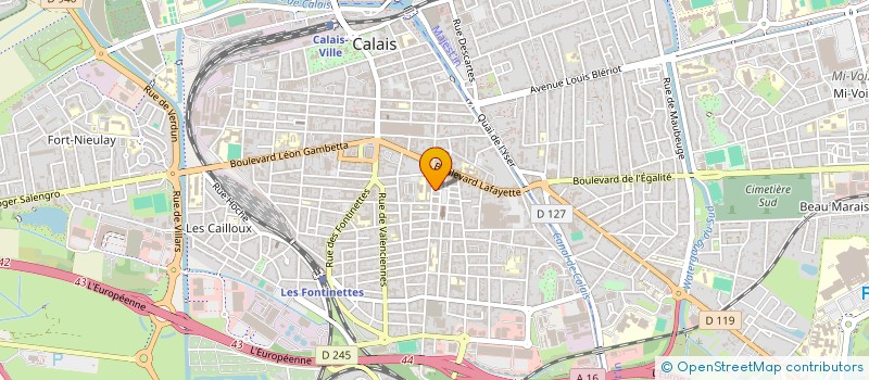 localisation de l'entreprise MONSIEUR JEROME LAFORGE  CALAIS