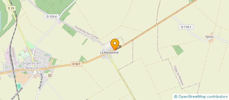 localisation de l'entreprise MONSIEUR JEROME LAGUILLEZ à ORGERES-EN-BEAUCE