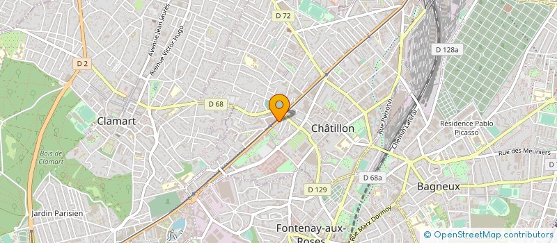 localisation de l'entreprise MONSIEUR JEROME LAHALLE  CHATILLON