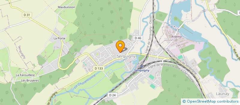 localisation de l'entreprise MONSIEUR JEROME LAHAYE  SERQUIGNY