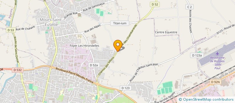 localisation de l'entreprise MONSIEUR JEROME LAMBERT  ROMANS-SUR-ISERE