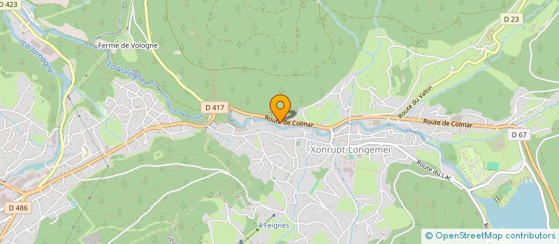 localisation de l'entreprise MONSIEUR JEROME LAMBERT  XONRUPT-LONGEMER