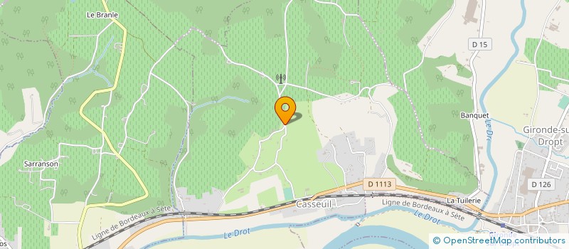 localisation de l'entreprise MONSIEUR JEROME LAMBERT  CASSEUIL