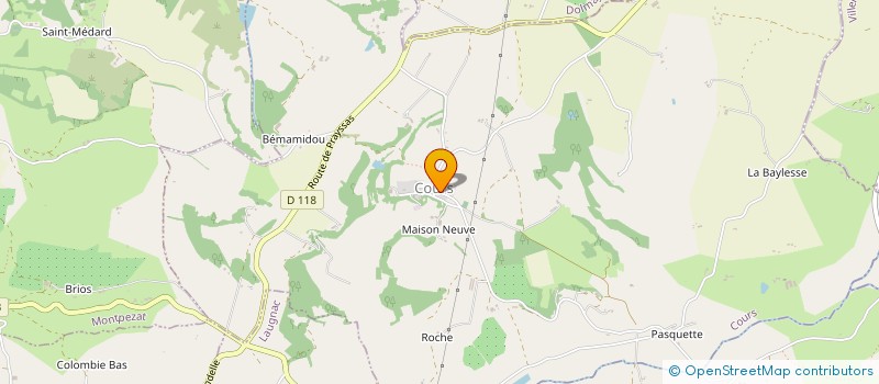 localisation de l'entreprise MONSIEUR JEROME LAMY  COURS