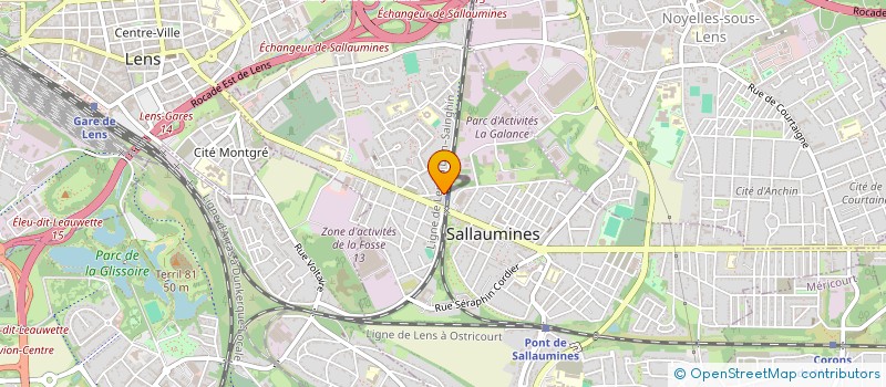 localisation de l'entreprise MONSIEUR JEROME LANNOY à SALLAUMINES