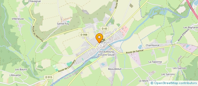 localisation de l'entreprise MONSIEUR JEROME LAROCHE  EBREUIL