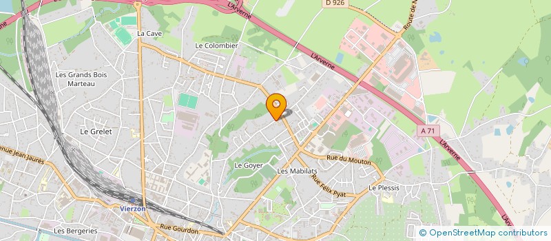 localisation de l'entreprise MONSIEUR JEROME LASNIER  VIERZON