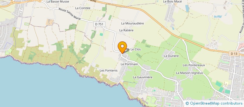 localisation de l'entreprise MONSIEUR JEROME LASSOURD  PORNIC