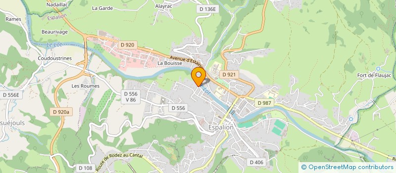 localisation de l'entreprise MONSIEUR JEROME LATREILLE à ESPALION