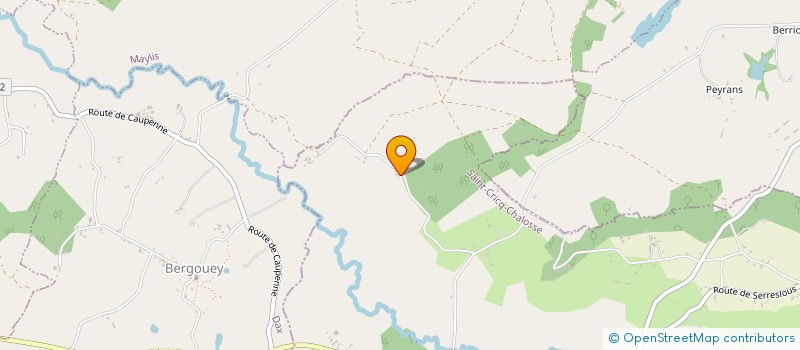 localisation de l'entreprise MONSIEUR JEROME LAUBIT  SAINT-CRICQ-CHALOSSE