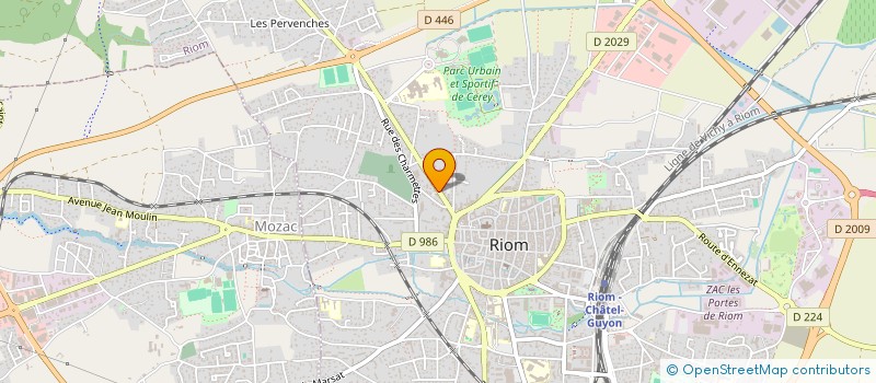 localisation de l'entreprise MONSIEUR JEROME LAURENT  RIOM